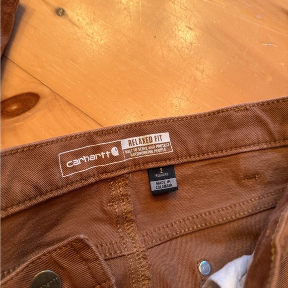 Brand new never worn women’s carhartt size 2 pants double front canvas - Picture 3 of 3
